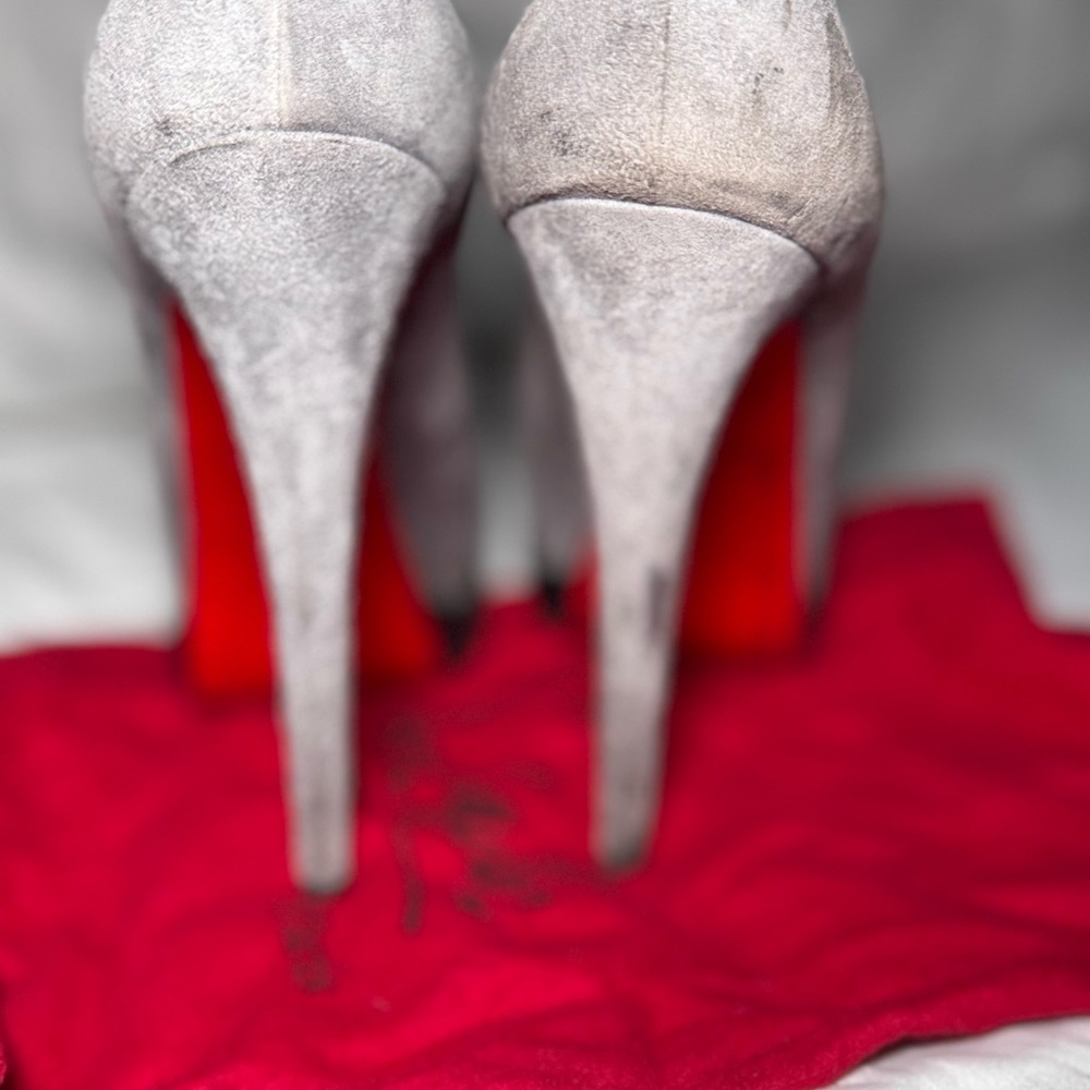 Christian Louboutin Gray Women's Shoes - Picture 6 of 7